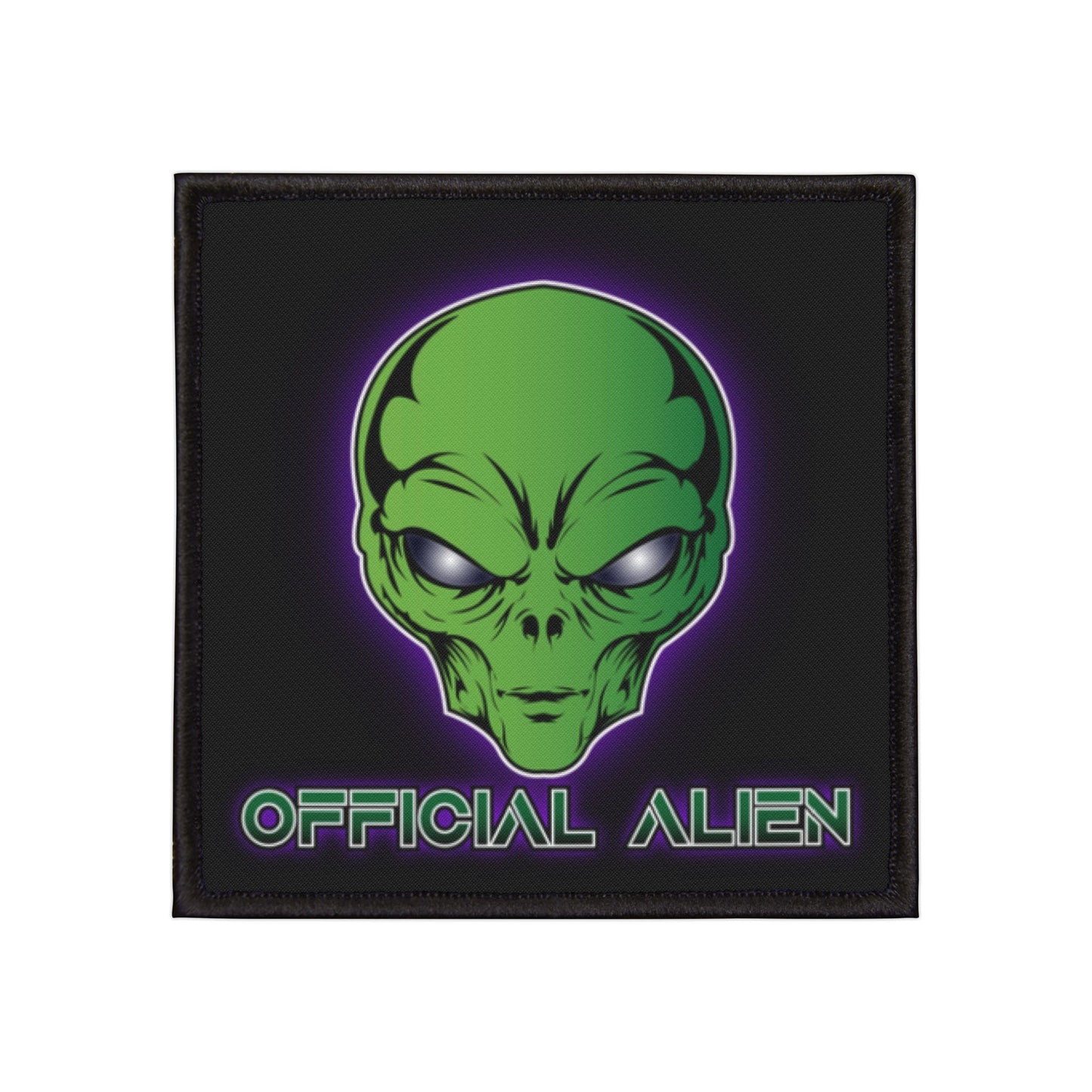Alien Patch — "Official Alien" Iron-On Patch