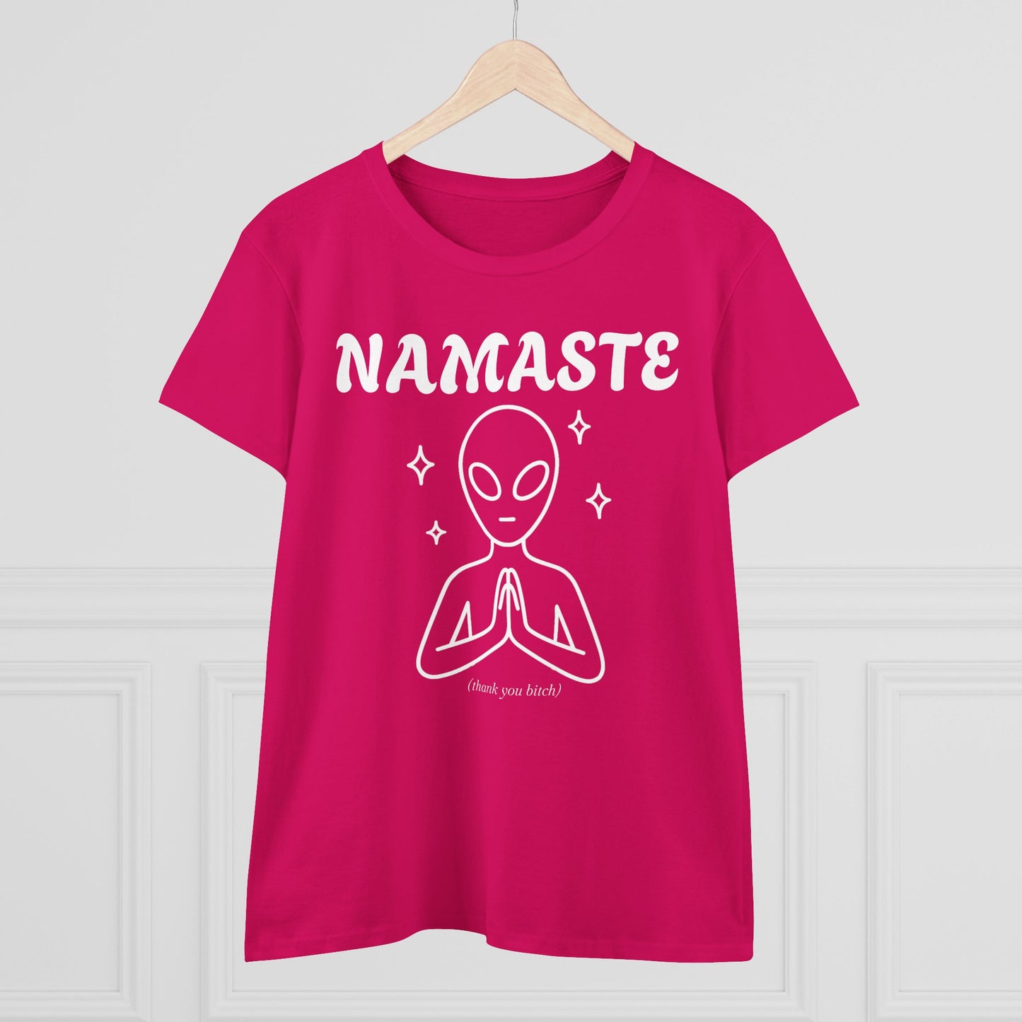 Namaste Alien Graphic Tee