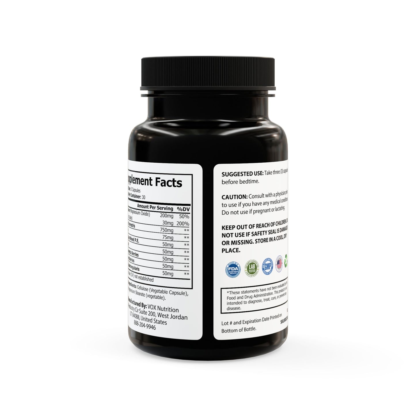 Magnesium Zinc Blend Supplement (90 Capsules)