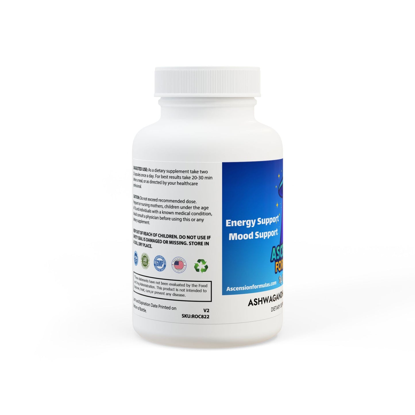 Ashwagandha and Black Pepper Supplement (60 capsules)