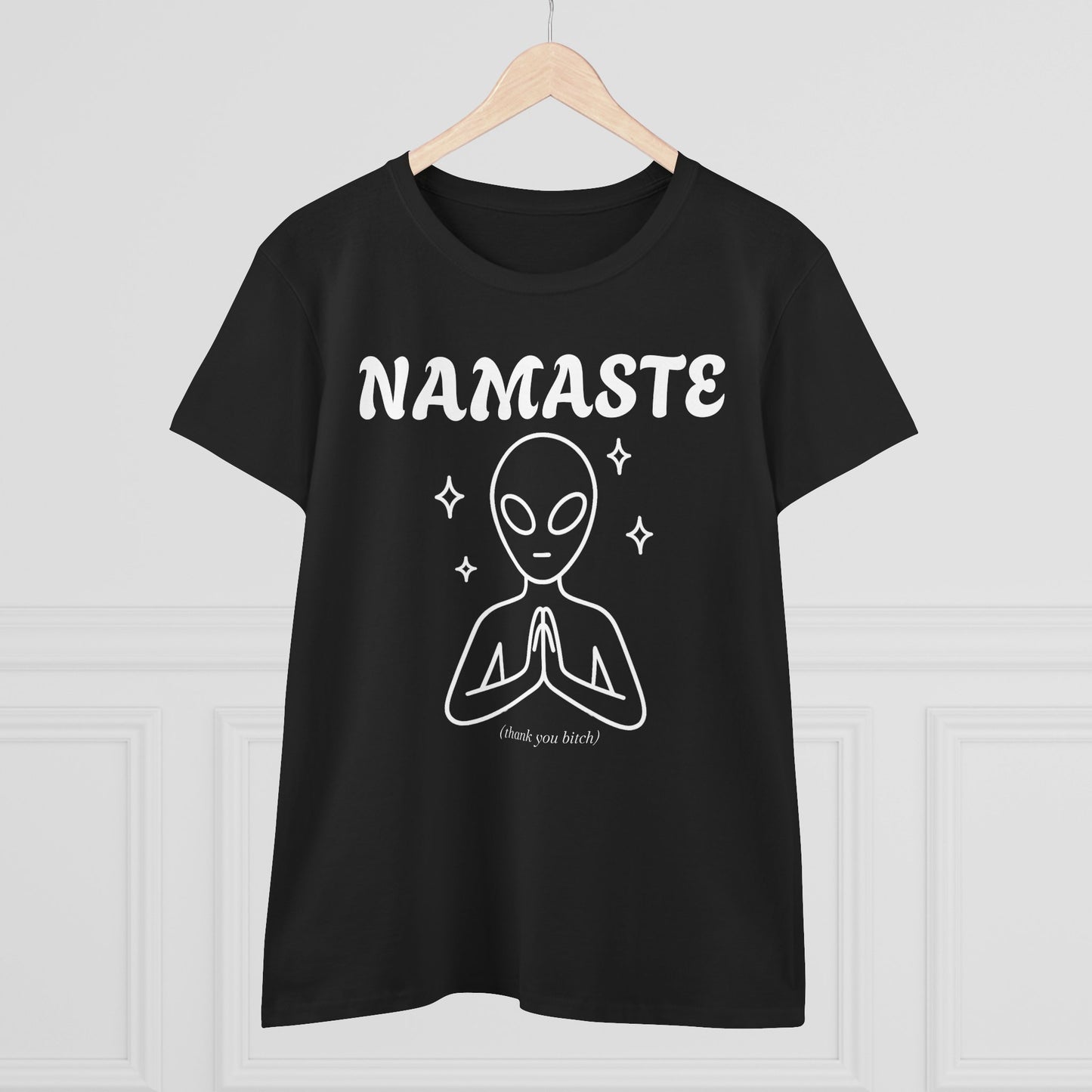 Namaste Alien Graphic Tee