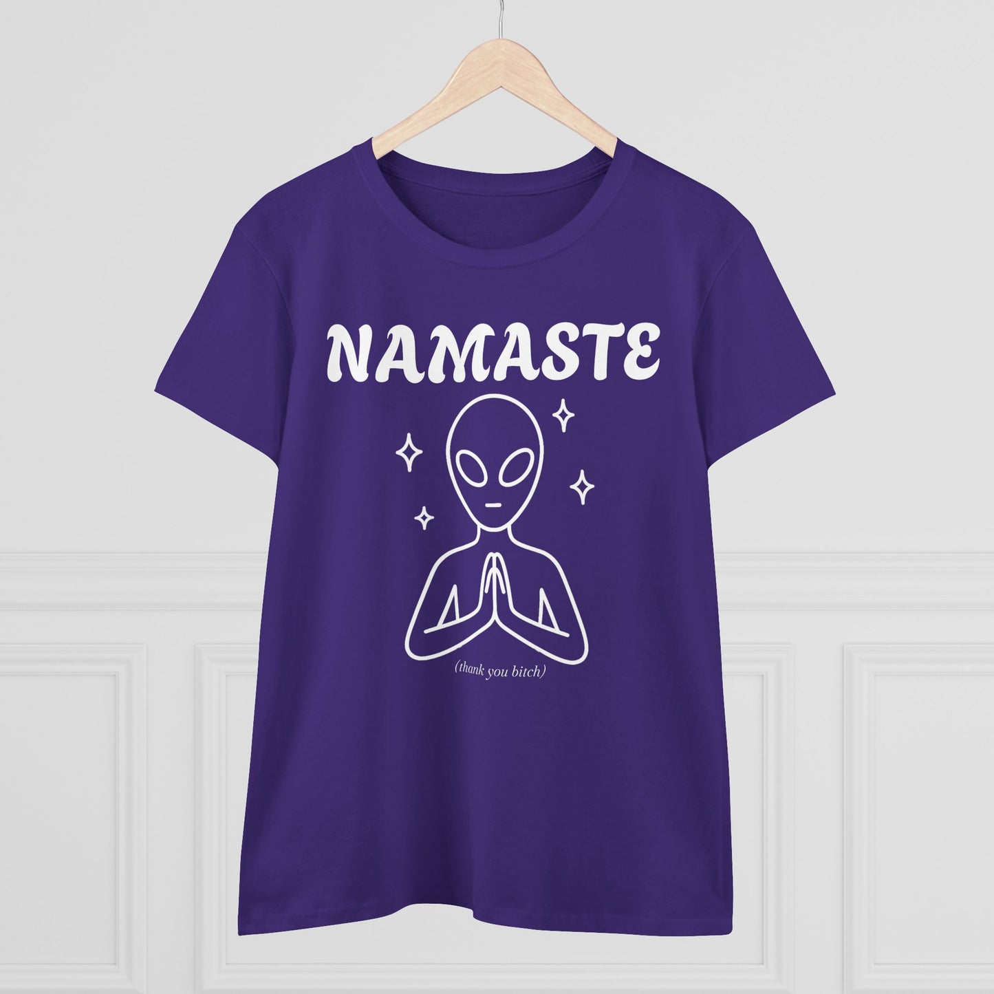 Namaste Alien Graphic Tee