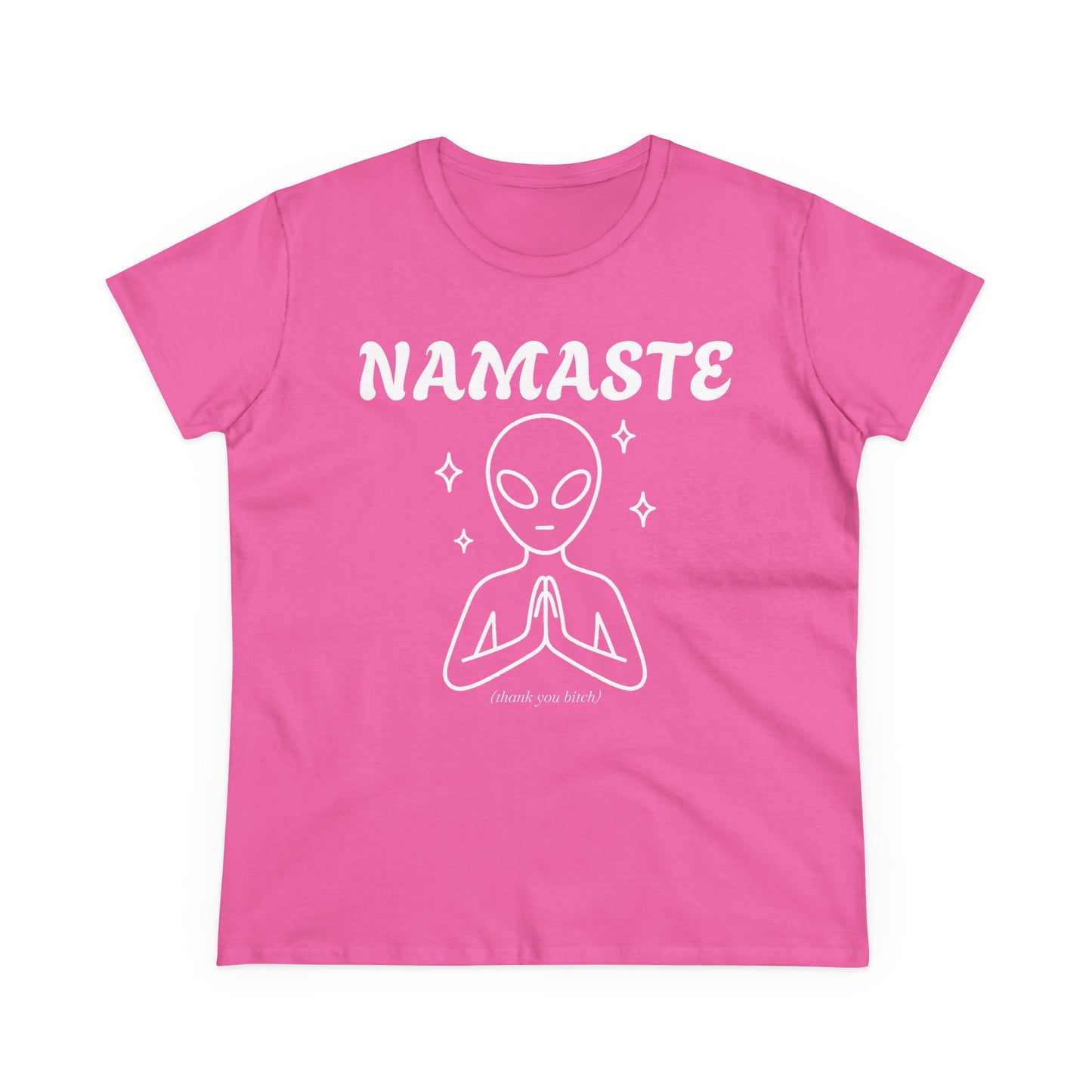 Namaste Alien Graphic Tee