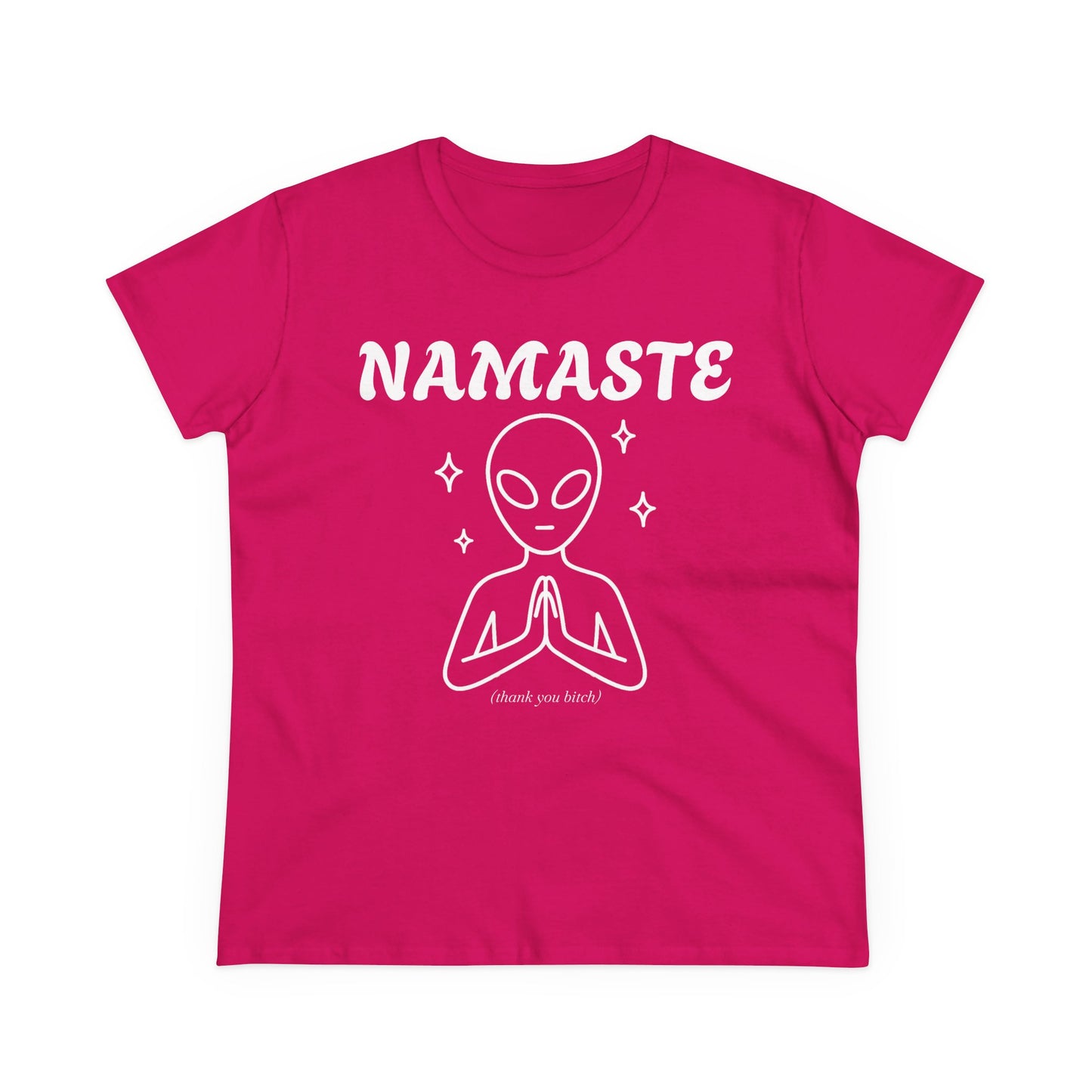 Namaste Alien Graphic Tee