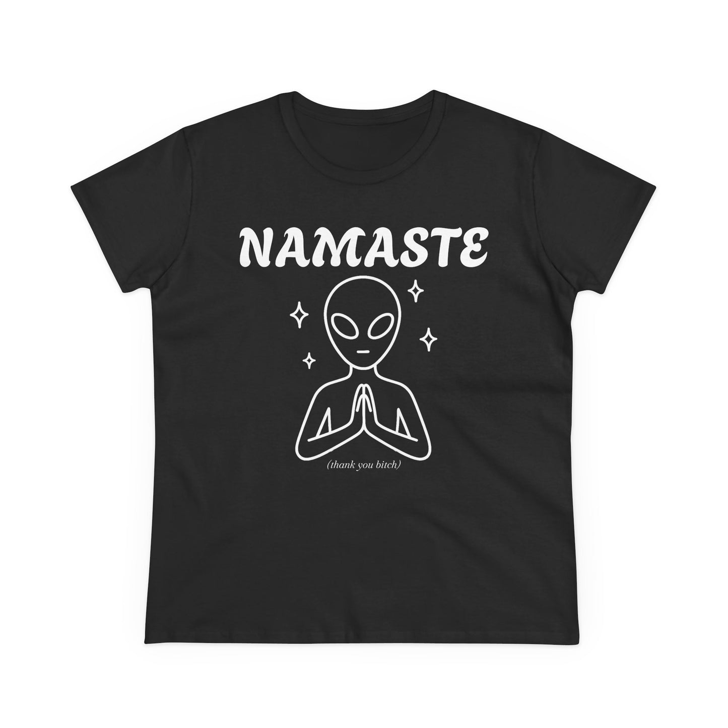Namaste Alien Graphic Tee