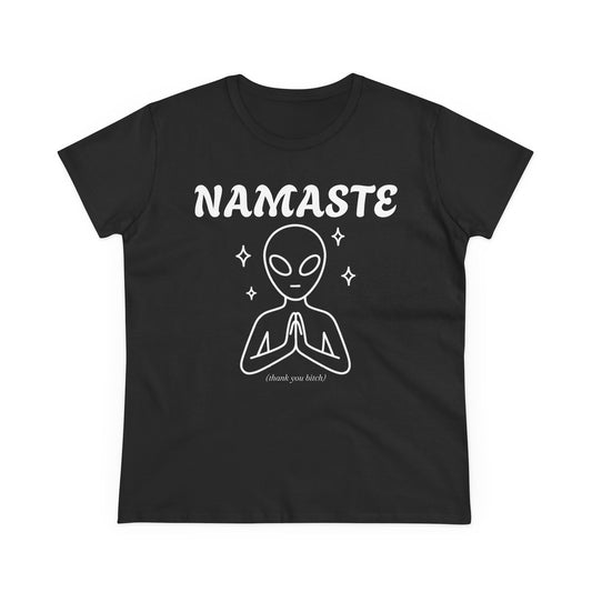 Namaste Alien Graphic Tee