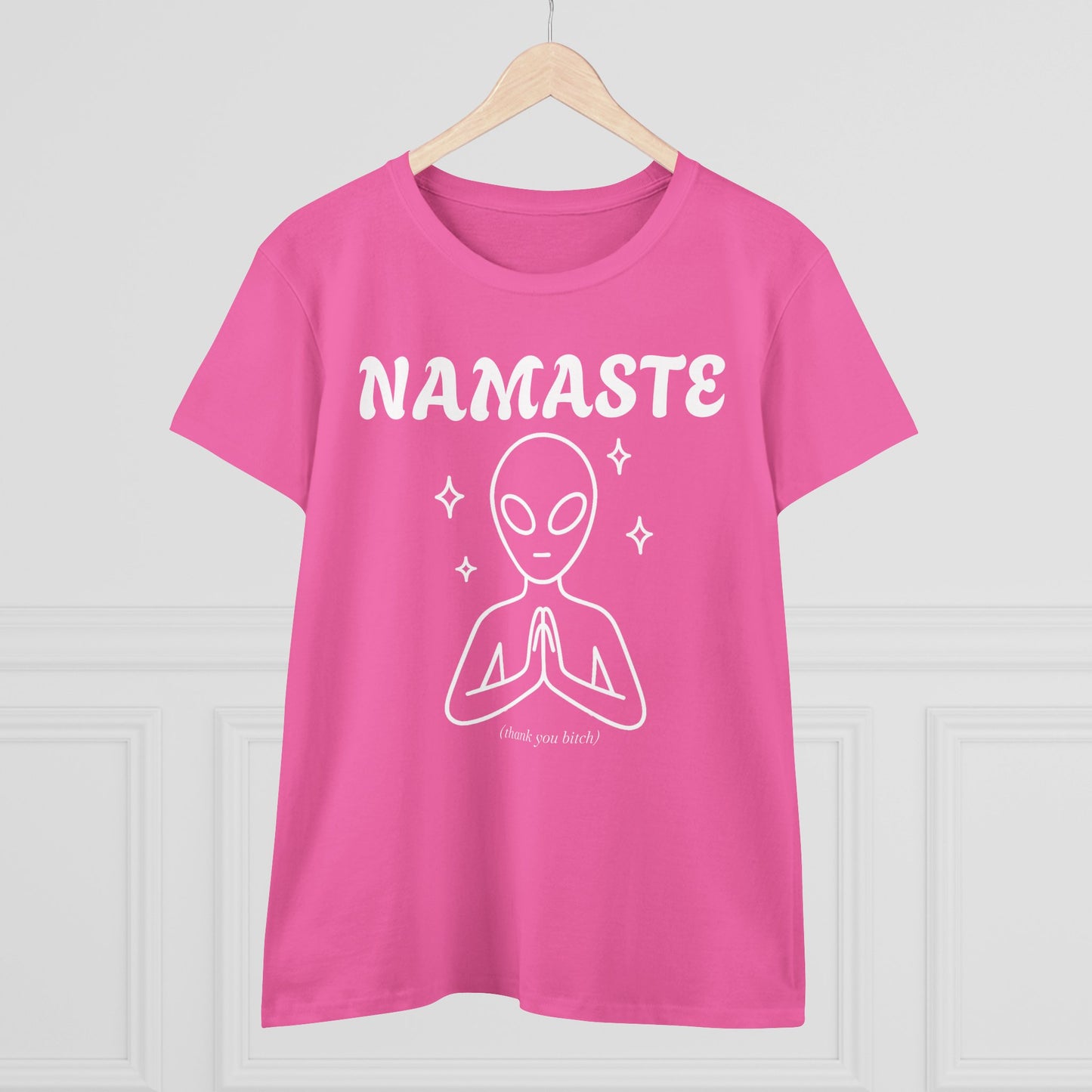 Namaste Alien Graphic Tee